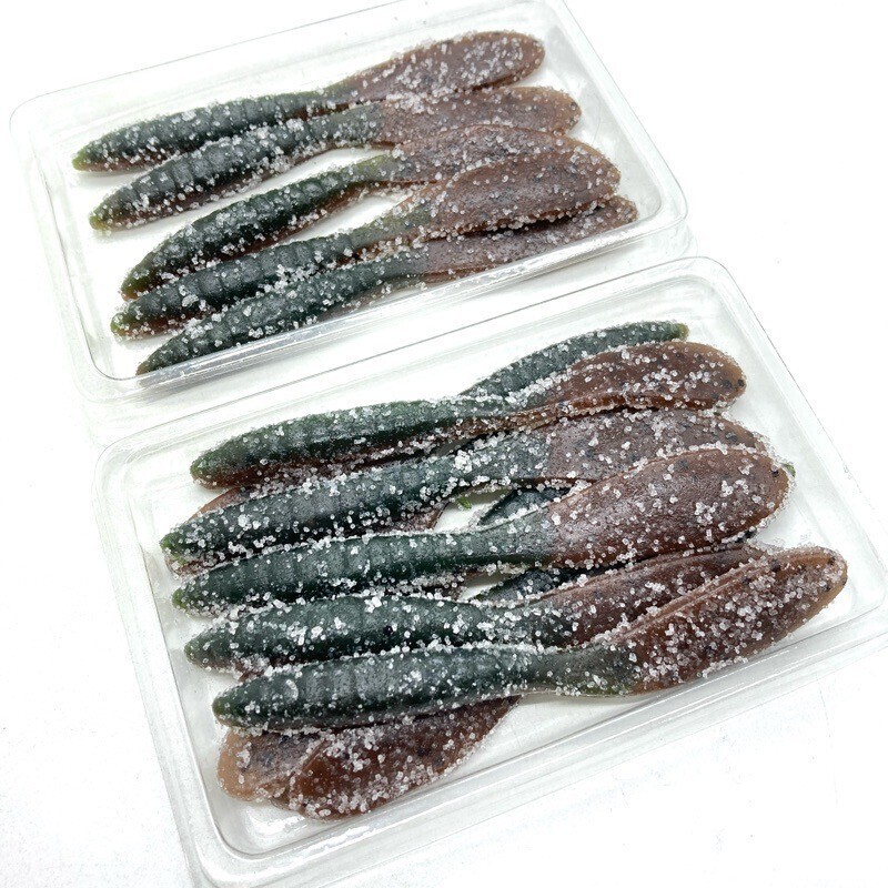 810987 フジオカパドル 4インチクラス 15本 FUJIOKA PADDLE ハンドポワード 藤岡 パドルテール カリフォルニアワーム系 オールド品拍卖