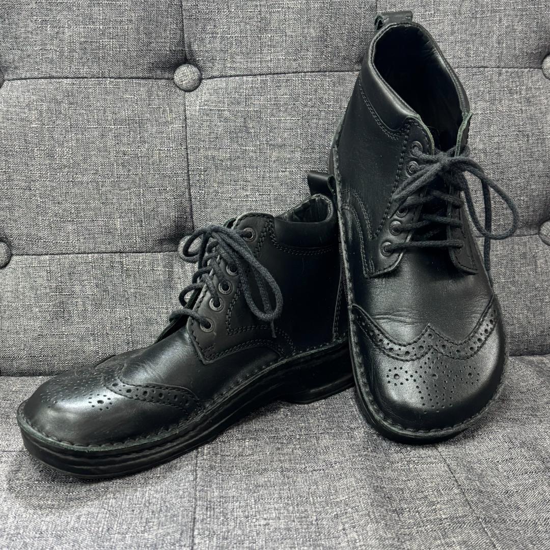 美品 Footprints フットプリンツ KENT HI ケント ハイ 401703 ウィングチップ レザーブーツ ナロー幅 レースアップ ビルケンシュトック拍卖