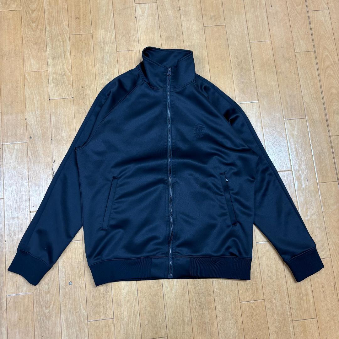 美品 CRIMIE クライミー メイクジャージー トラックジャケット サイズL ブラック メンズ ブルゾン 刺繍 ジップアップ拍卖