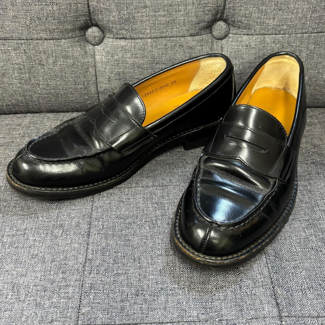 REGAL リーガル J640 コインローファー ペニーローファー サイズ25EE メンズ ドレスシューズ 革靴 ビジネス 通勤 レザーシューズ拍卖