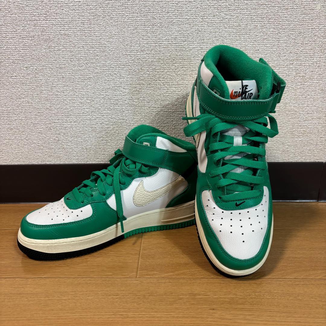 Nike Air Force 1 Mid Split Stadium Green ナイキ エアフォース1 ミッド スプリット スニーカー サイズ26cm スタジアムグリーン拍卖