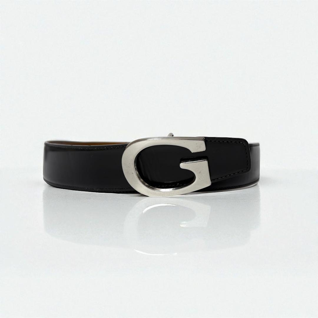 グッチ GUCCI Gロゴバックル ヴィンテージ メンズベルト ブラック拍卖