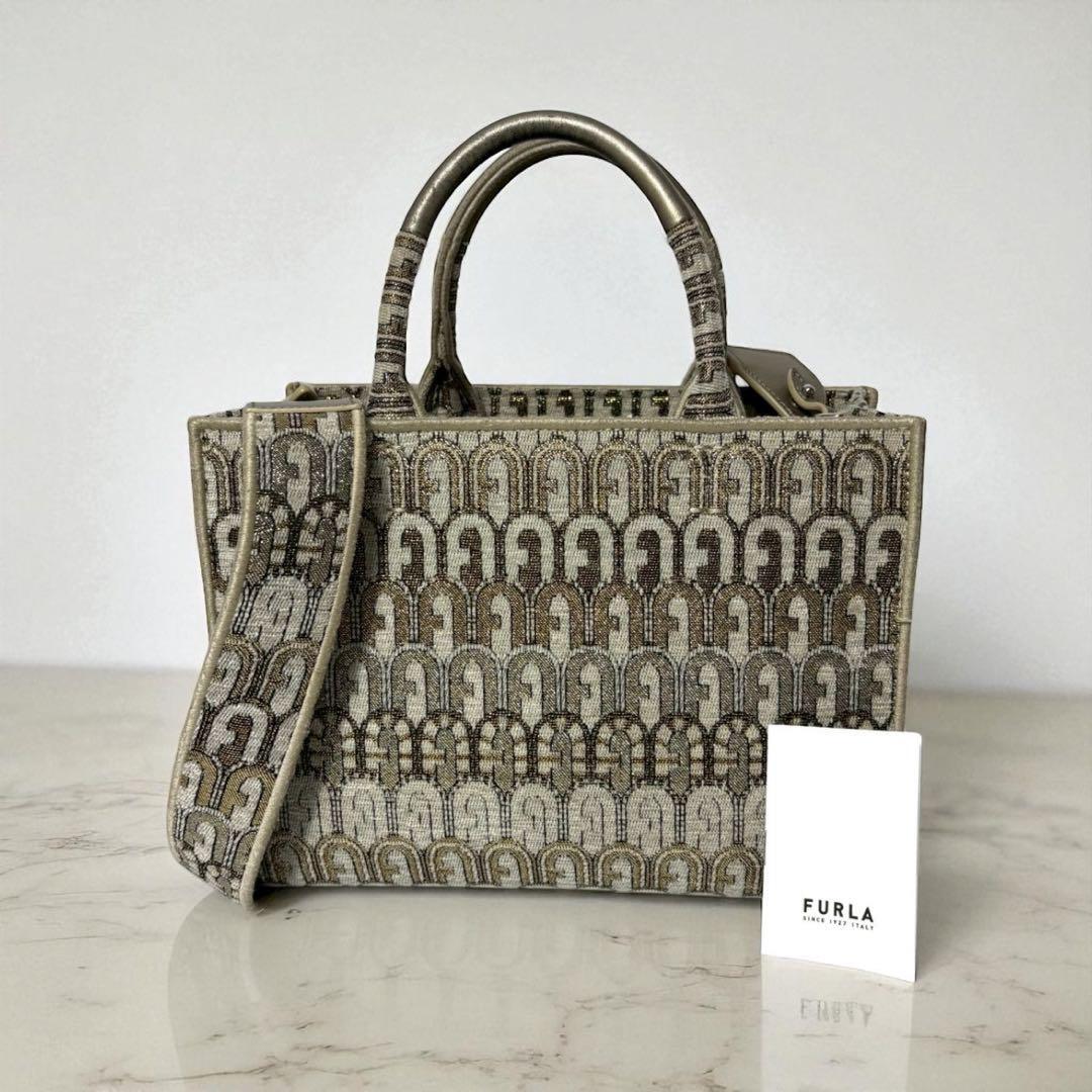 フルラ FURLA オポチュニティ スモール トートバッグ 2way ゴールド拍卖