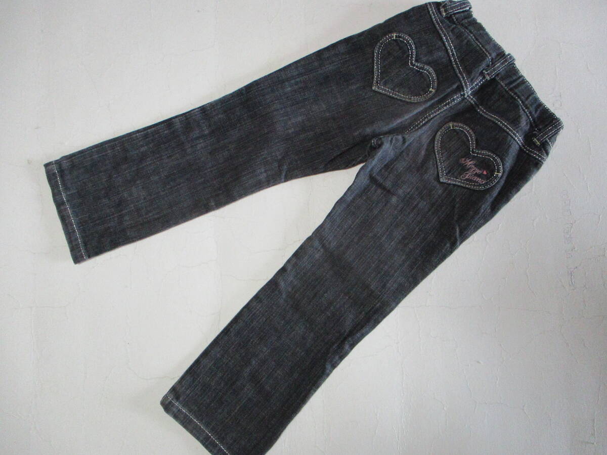 メゾピアノ・可愛いストレッチデニムパンツ・サイズ110㎝拍卖