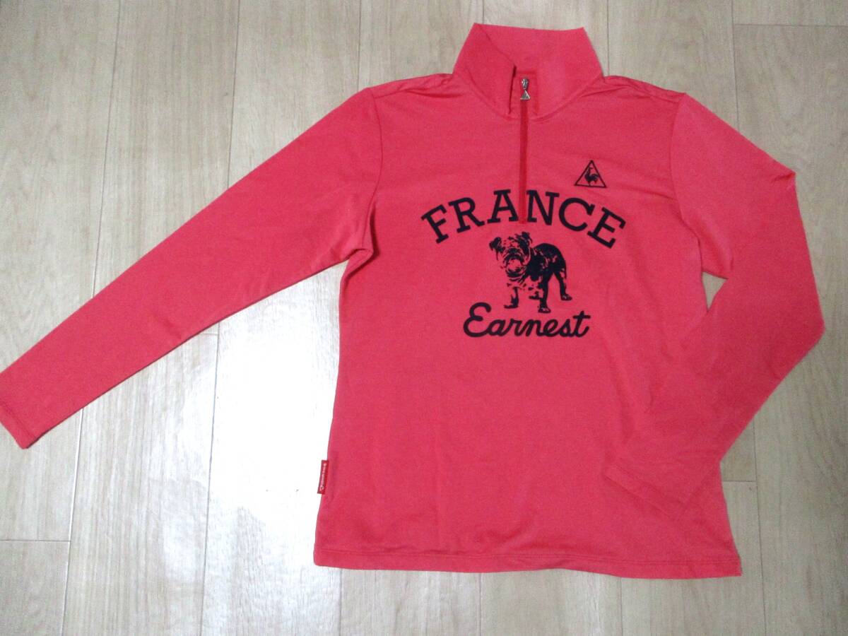 ルコック ゴルフ・ハーフジップ長袖シャツ・サイズL拍卖