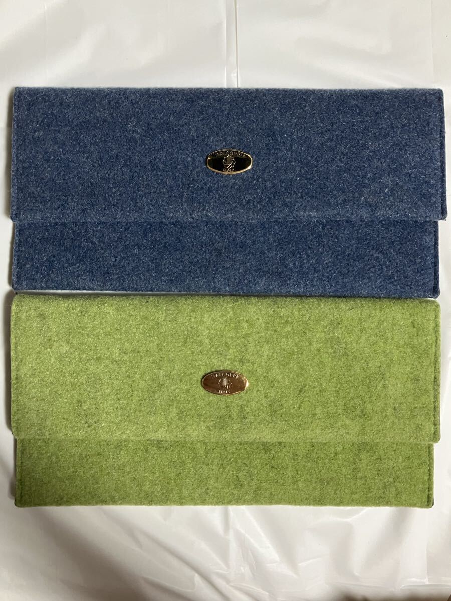ITALCOPRI イタルカプリ Wフェイスフェルト クラッチバッグ 2点セット拍卖