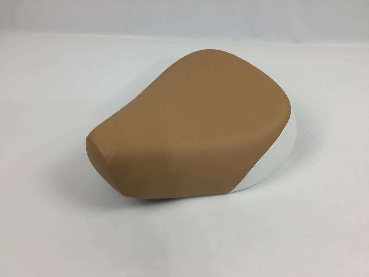 送料無料 リトルカブ 薄茶白 生地 ホンダ 純正シート用 シート 表皮 AA01 C50 検 カブ スーパーカブ 生地のみですご注意ください拍卖