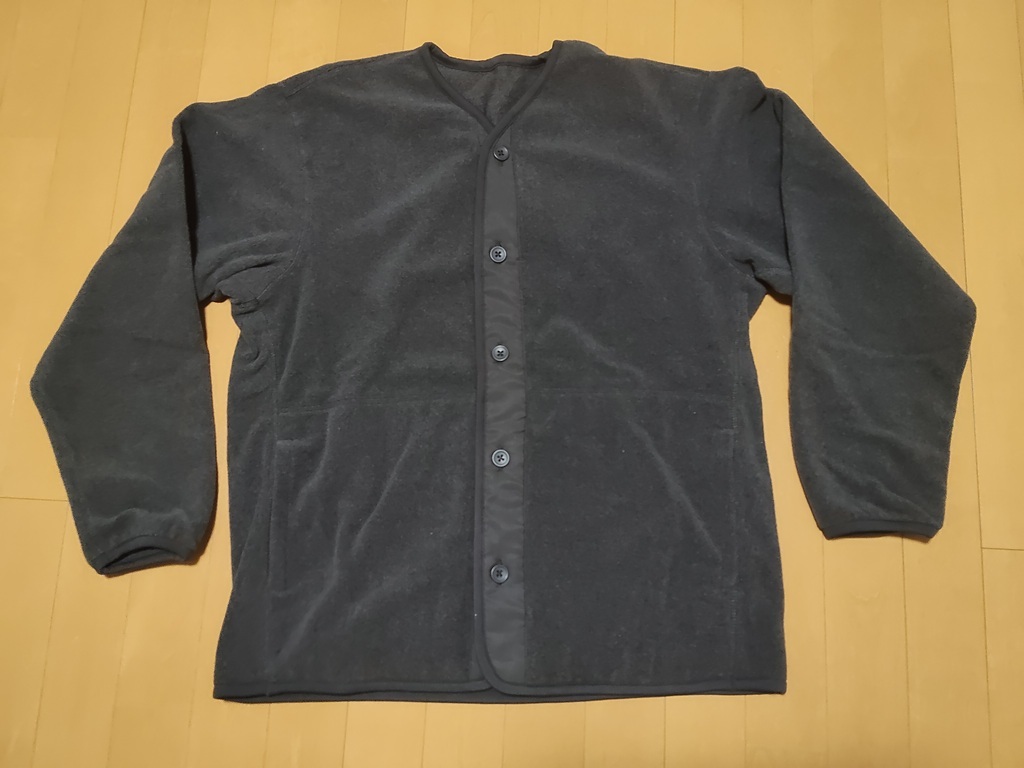 ◆【無印良品】2024フリースカーディガン サイズL 未使用 その他冬小物他もお付けします 手袋 ネックウォーマ ミニバッグ◆拍卖