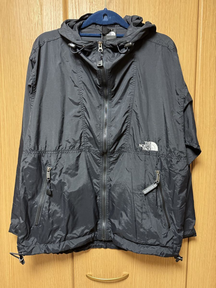 THE NORTH FACE マウンテンパーカー ノースフェイス  ブラック ナイロンジャンパー メンズS CBS-6 日本製 J-497拍卖