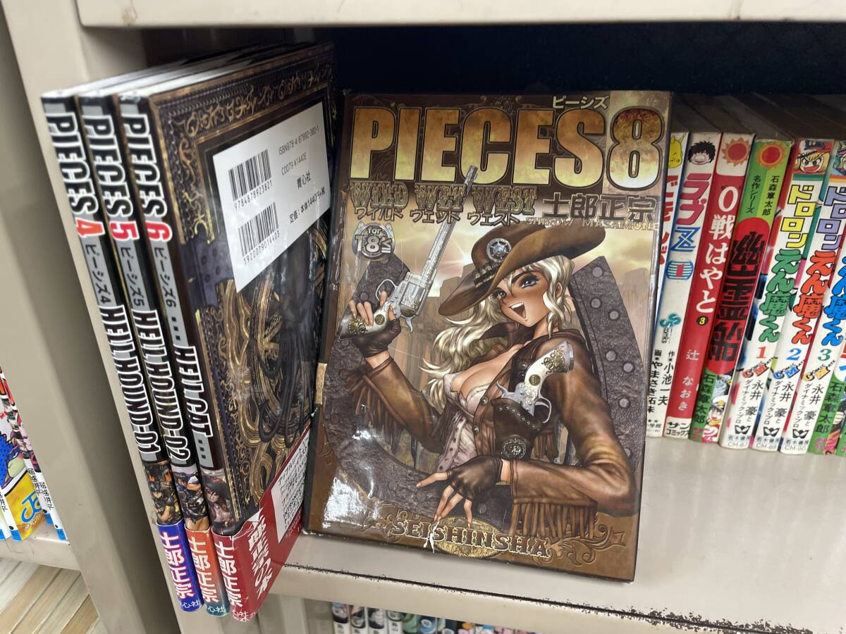 送料無料!? ◆4冊セット PIECES ピーシズ 4 5 6 8 HELLHOUND CAT 士郎正宗◆ FULL COLOR ILLUSTRATION GALLERY 青心社 拍卖