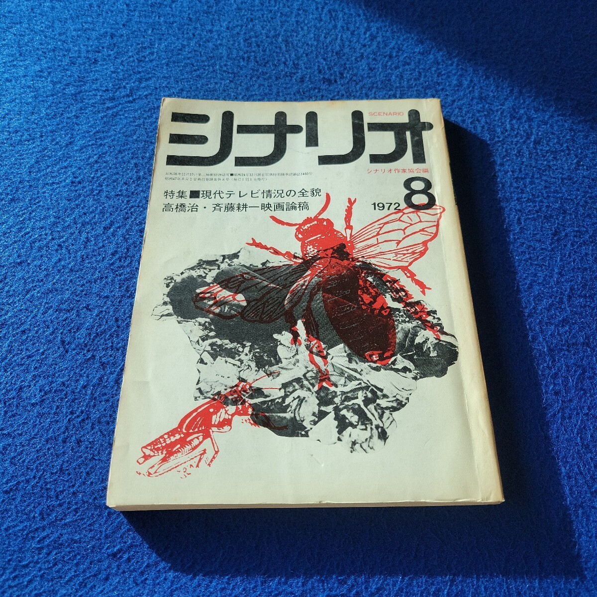 シナリオ〇1972年8月号〇VOL.28/No.8〇作家〇映画〇テレビ〇脚本〇台本〇高橋治〇渡辺美佐子〇大谷直子〇田宮二郎〇竹脇無我〇高橋英樹拍卖
