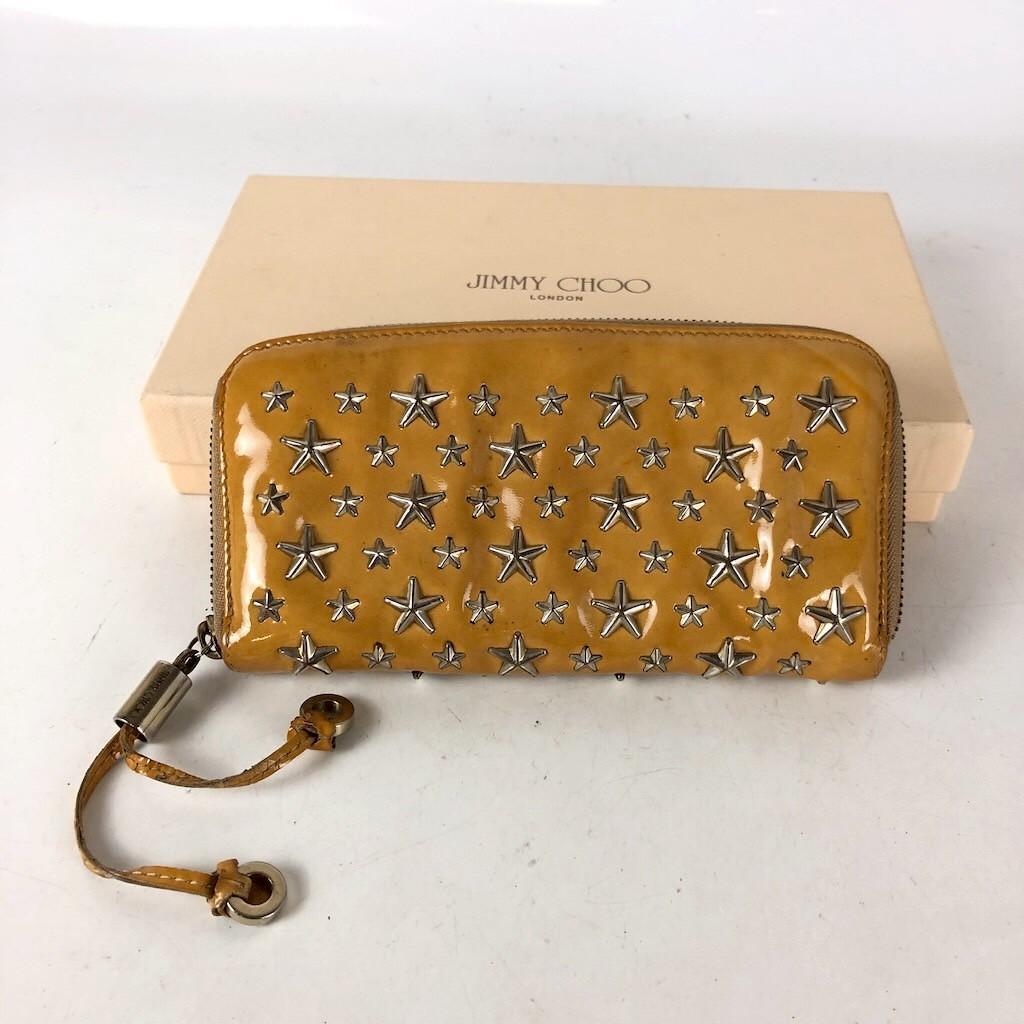JIMMY CHOO ジミーチュウ 長財布 イエロー レディース ブランド  3612-3 924-K2 n-k 2666拍卖