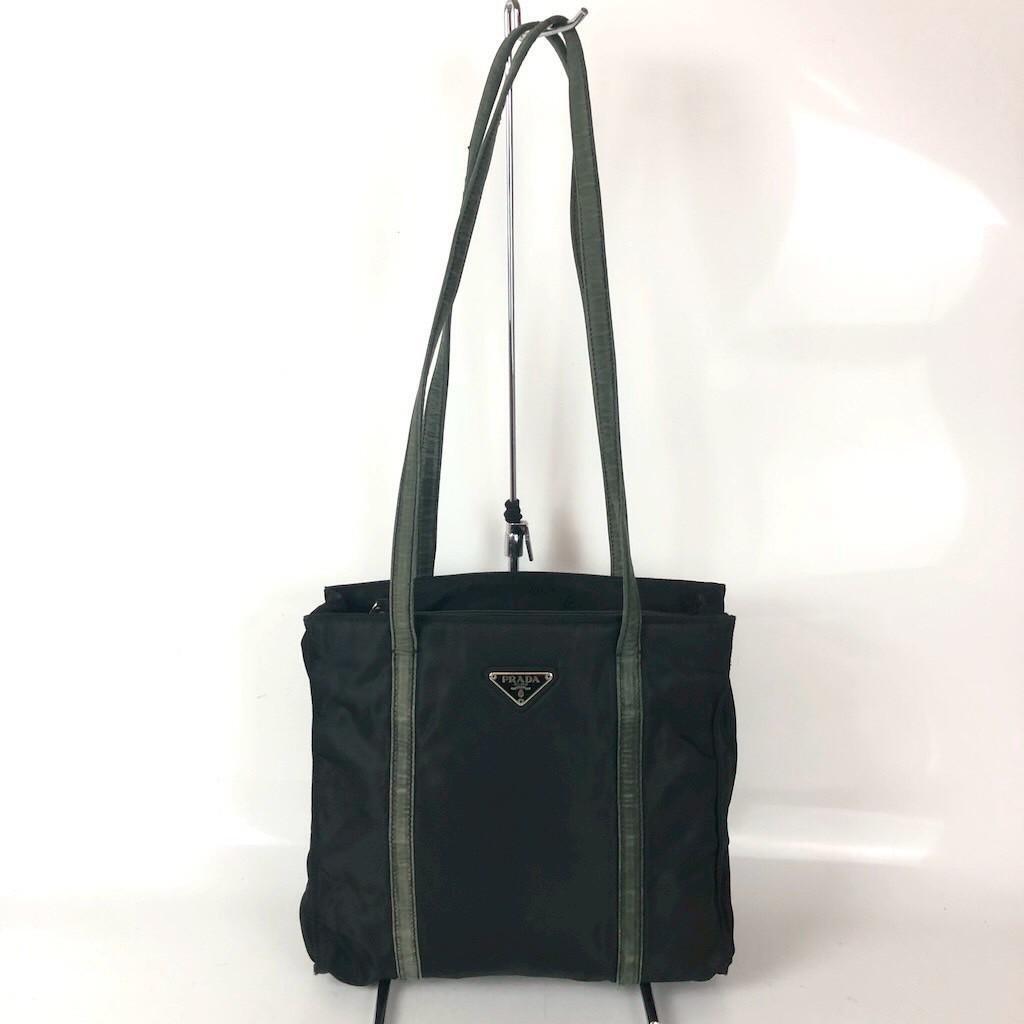 PRADA プラダ ナイロン トートバッグ ブラック レディース ブランド 763-8 918-B1 n-k 1000拍卖