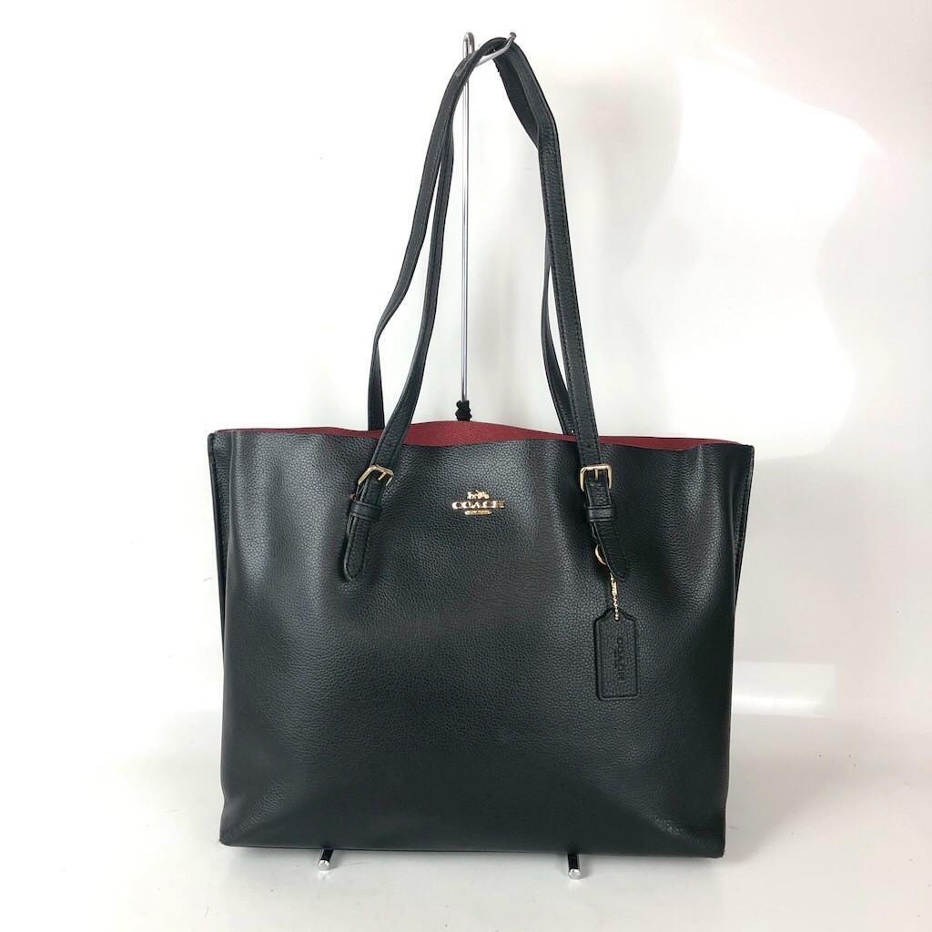 COACH コーチ レザー トートバッグ ブラック レディース ブランド 6706-3 918-B2 n-k 300拍卖