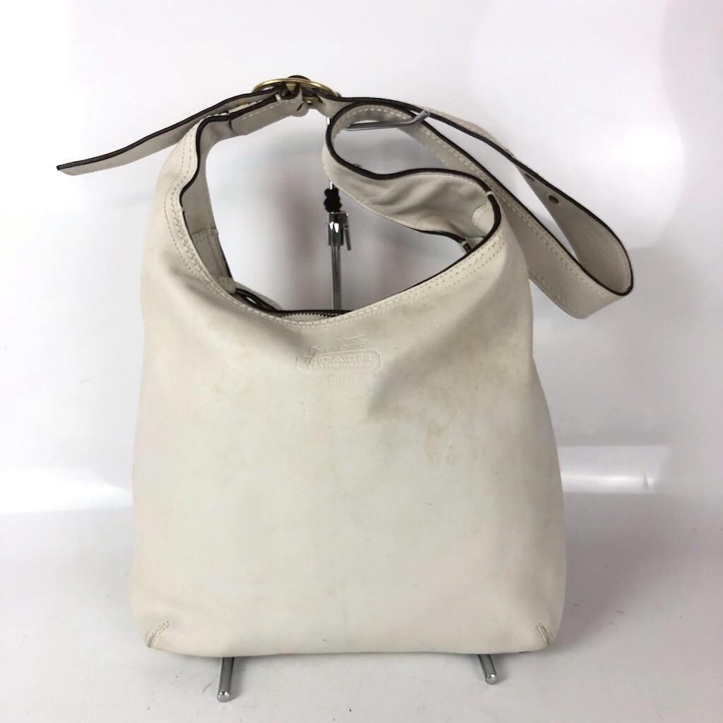 COACH コーチ レザー ショルダーバッグ ホワイト レディース ブランド 755-6 918-B2 n-k 200拍卖