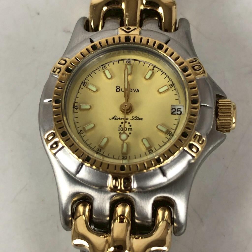 Bulova ブローバ 腕時計 Marine Star メンズ 100m防水 5809-9-4 918-K1 n-k 2555拍卖