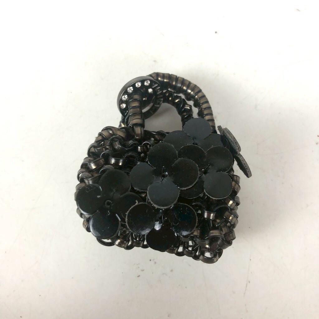 ANTEPRIMA アンテプリマ ワイヤーバッグ型 チャーム ブラック スパン 791-1 918-K1 n-k 200拍卖