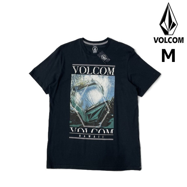 売切り【正規新品】VOLCOM ボルコム◆半袖 Tシャツ スケート サーフ ストーンロゴ 男女兼用(M)黒 250617拍卖