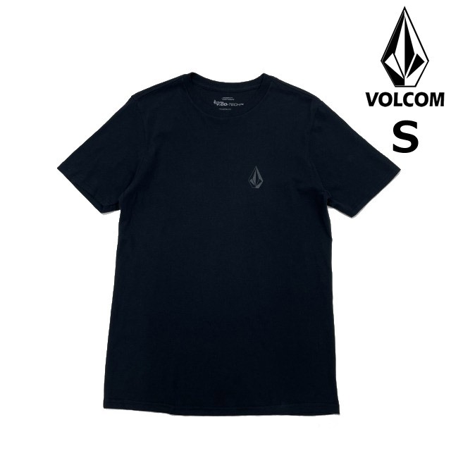 売切り【正規新品】VOLCOM ボルコム◆半袖 Tシャツ スケート サーフ ストーンロゴ 男女兼用(S)黒 250617拍卖