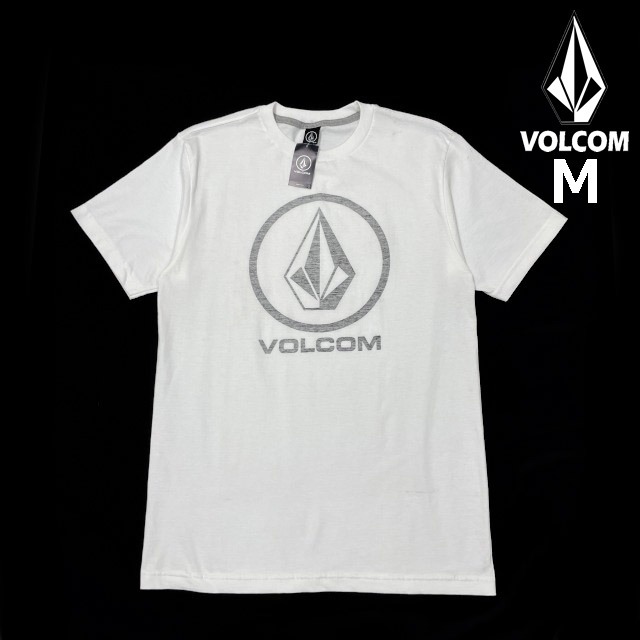 売切り【正規新品】VOLCOM ボルコム◆半袖 Tシャツ スケート サーフ ストーンロゴ 男女兼用 (M)白 250617-B拍卖