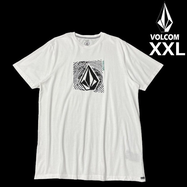 売切り【正規新品】VOLCOM ボルコム◆半袖 Tシャツ スケート サーフ ストーンロゴ 男女兼用(XXL)白 250617-B拍卖