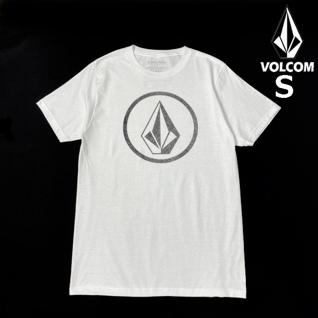 売切り【正規新品】VOLCOM ボルコム◆半袖 Tシャツ スケート サーフ ストーンロゴ 男女兼用(S)白 250617-B拍卖