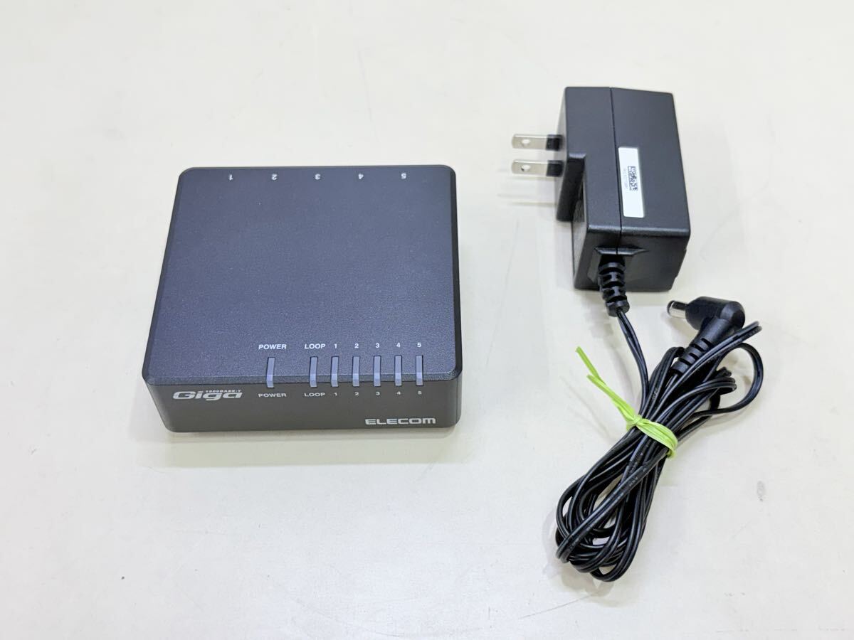 スイッチングハブ EHC-G05PA-JB-K エレコム ギガビット 5ポート マグネット付拍卖