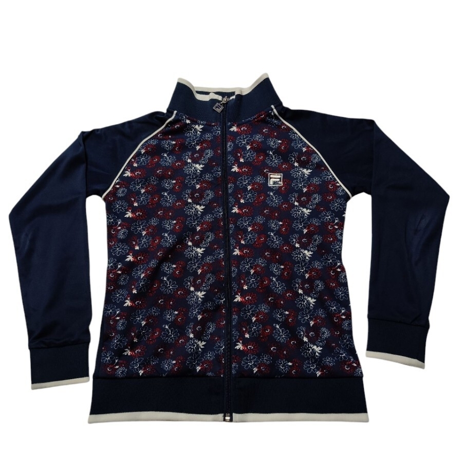 (sp68)FILA フィラ  ジャージジャケット フルジップ ネイビー系 レディース Mサイズ 匿名配送拍卖