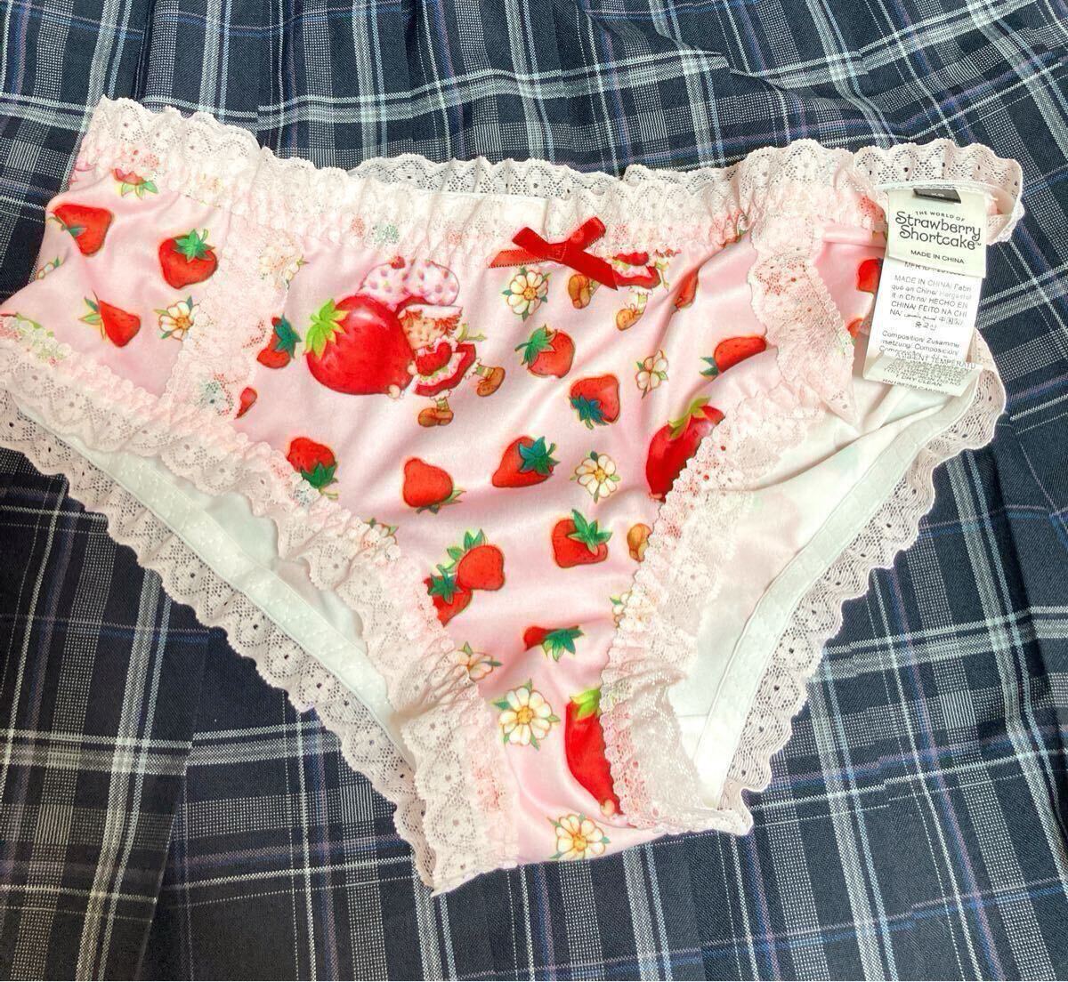 いちごショーツ ピンクパンティ ショーツ拍卖
