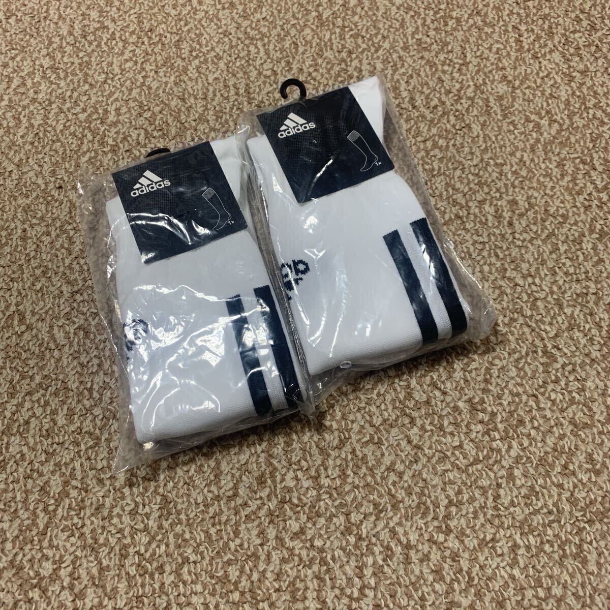 サッカーソックス アディダス 2足セット a-3348 a-3349拍卖
