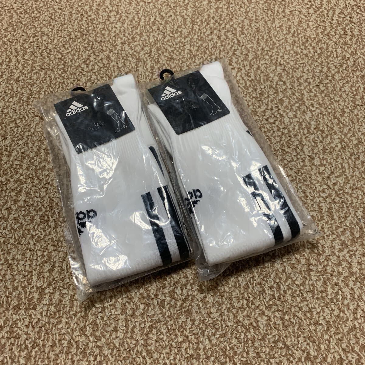 サッカーソックス アディダス 2足セット a-3360 a-3350拍卖