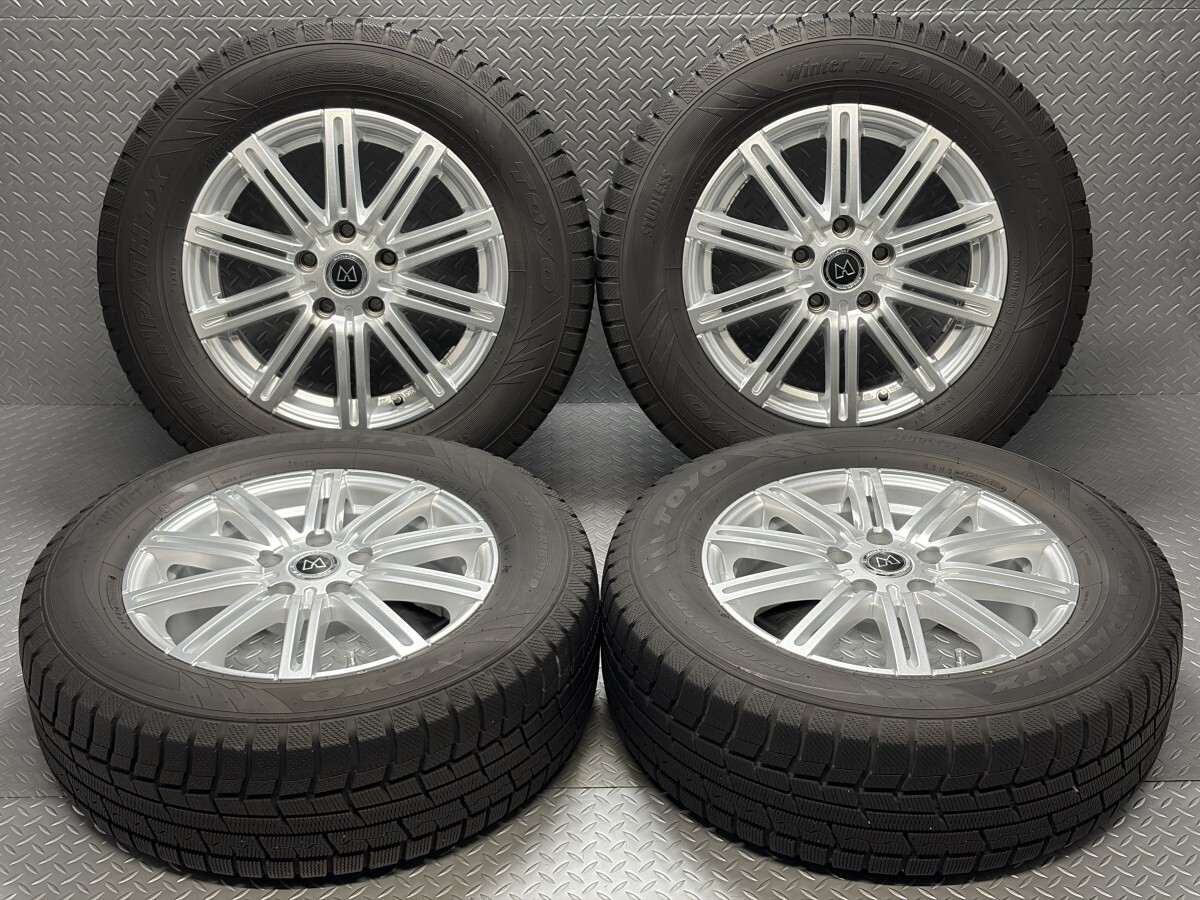 【アルファード/ヴェルファイア等】TOYO Winter TRANPATH TX 215/65R16 MANARAY EuroSpeed MC-02 16インチ 6.5J +38 5穴114.3(25090088)拍卖