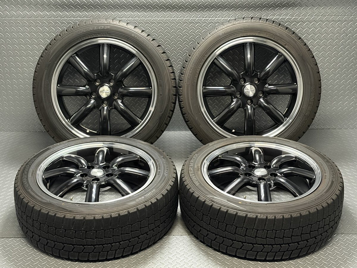【ミニ クロスオーバー/BMW X1等】Eurodesign Classic Eight 18インチ 7.5J +48 5穴112 ダンロップ WINTER MAXX WM02 225/50R18(25090117)拍卖