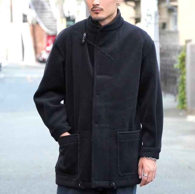 AUBERGE/オーベルジュ/ELLIS/エリス/ダッフルフェアノートスモッグモチーフ/ウールカシミヤコート/トグルボタン/メルトンシングルコート/42拍卖