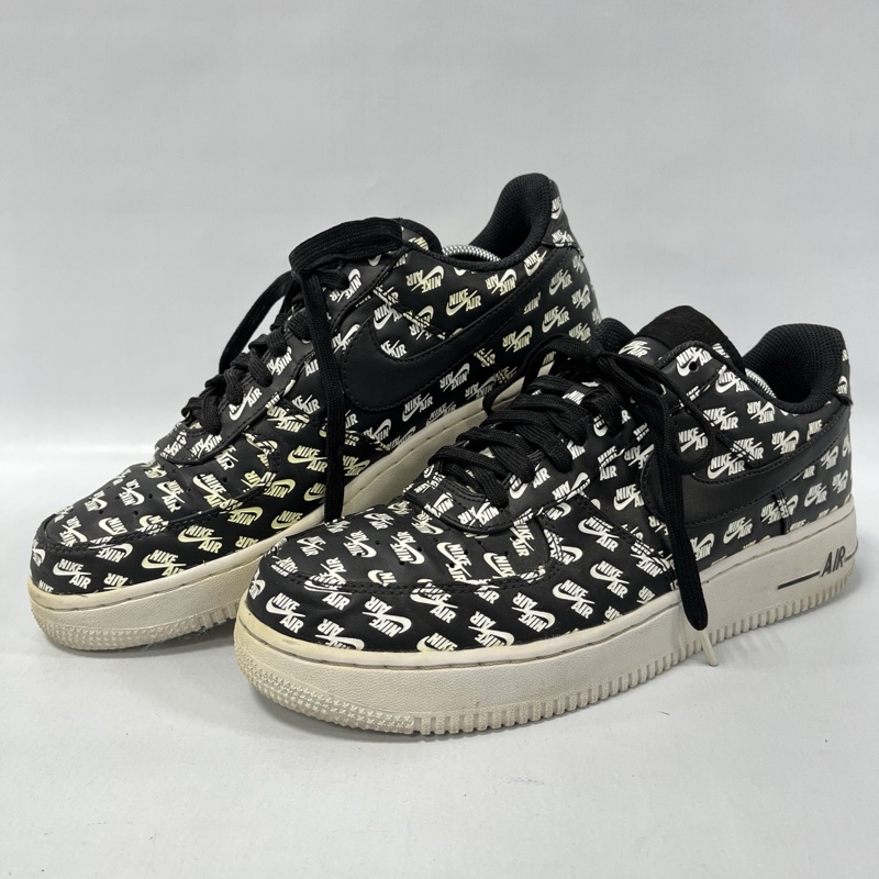 NIKE/ナイキ/AIR FORCE 1 LOW/エアフォース 1 ロー/ALL OVER LOGO/オールオーバーロゴ/AH8462-001/ローカットスニーカー/スウォッシュ拍卖