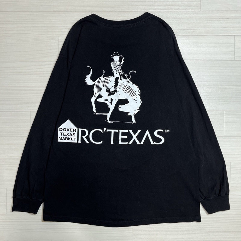 ARC'TEXAS/アークテキサス/DOVER TEXAS L/S TEE/ドーバー テキサス ロングスリーブTシャツ/長袖Tシャツ/ブラック/両面プリント/Lサイズ拍卖