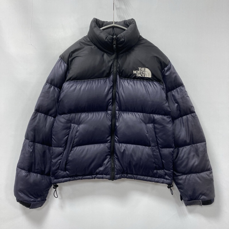 THE NORTH FACE/ザ ノースフェイス/NUPTSE JACKET/ヌプシジャケット/肉厚ダウンジャケット/NF004AM/ダークブルー×ブラック/リップストップ拍卖