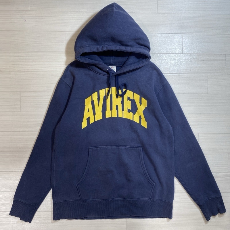 AVIREX/アヴィレックス/アビレックス/DAILY LOGO PULL PARKA/アーチプリント/プルオーバーフーディ/プルオーバーパーカー/2XL/大きいサイズ拍卖