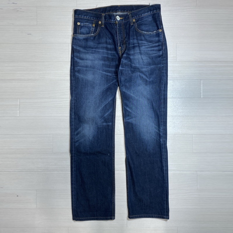 Levi's/リーバイス/ベトナム製/502 ストレートデニムパンツ/ボタン裏3989/ビンテージ加工/ダメージ加工ヒゲ/ジッパーフライ/W33拍卖