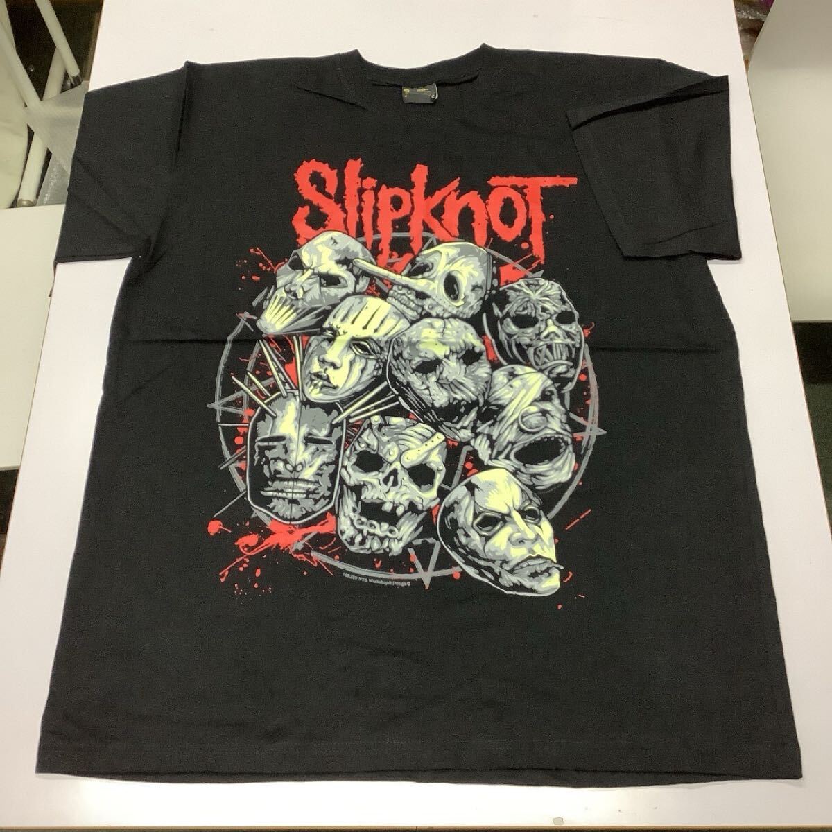 SR5D1 スリップノット バンドTシャツ XXLサイズ 9 Slipknot ロックTシャツ 拍卖