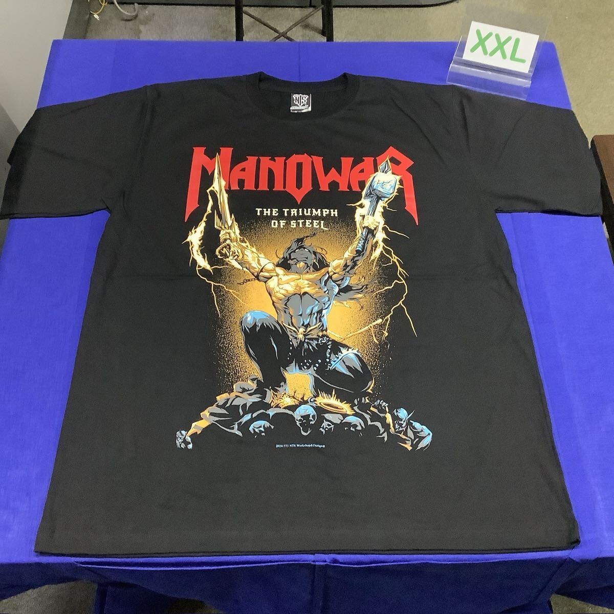 SR5D2 マノウォー バンドTシャツ XXLサイズ MANOWAR 半袖 Tシャツ 拍卖
