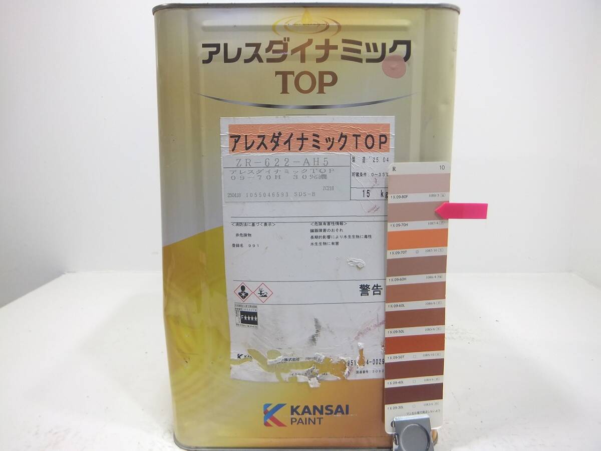 ■NC 訳あり品 水性塗料 コンクリ レッド系色 □関西ペイント アレスダイナミックTOP拍卖