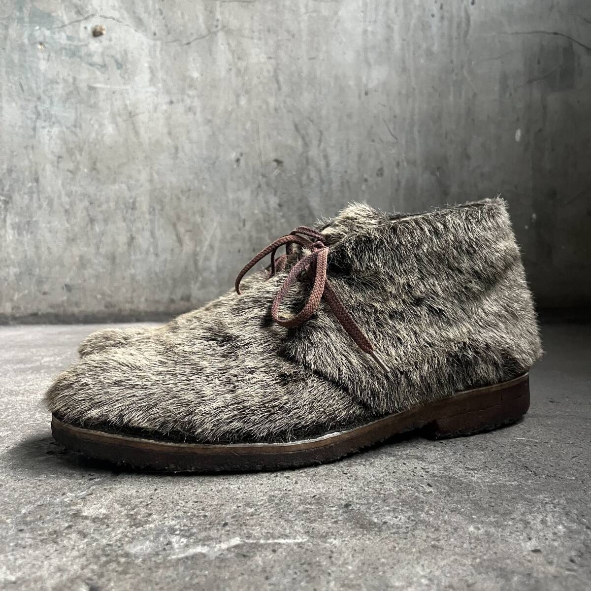 COMME des GARCONS HOMME PLUS 99aw ハラコデザートブーツ 26cm コムデギャルソンオムプリュス 1999aw 90s拍卖