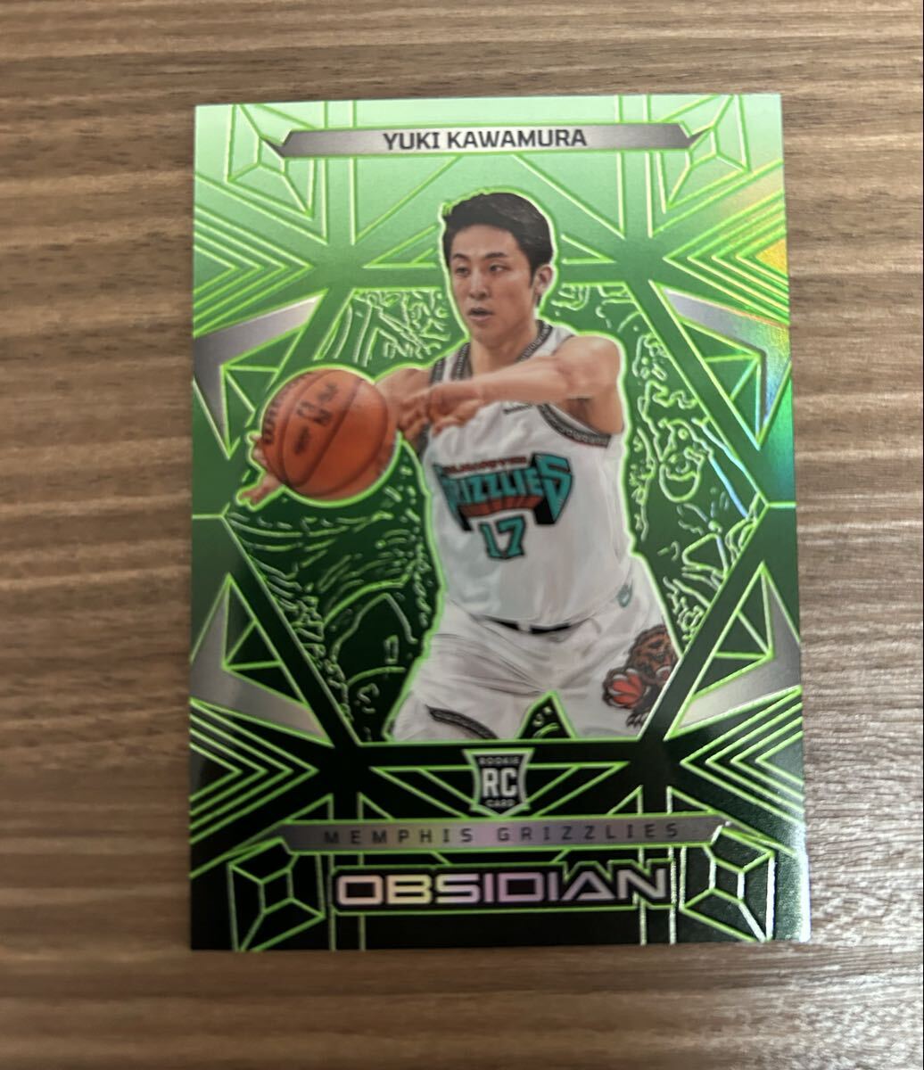 1円スタート!25枚限定 河村勇輝 Kawamura Yuki Panini obsidian Rookie 2024-25 グリズリーズ NBAカード ルーキー拍卖