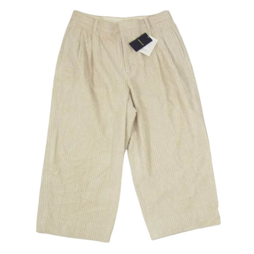 EDIFICE エディフィス 24-030-300-6080 THICKCORDUROY WIDE PT ワイド コーデュロイパンツ ベージュ系 3【極上美品】【中古】拍卖