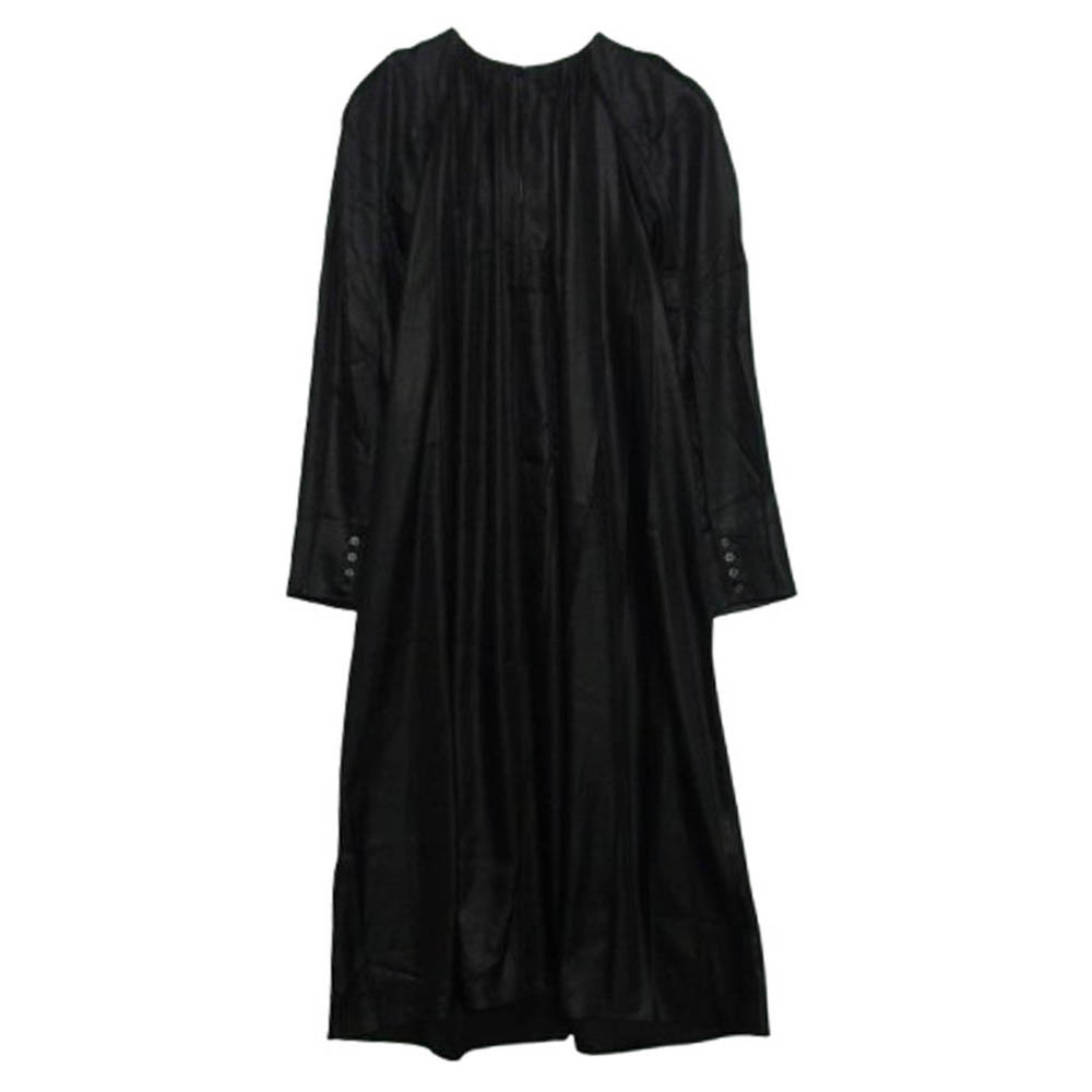 ACNE STUDIOS アクネストゥディオズ FN-WN-DRES000398 アセテート マキシ ロング ワンピース ブラック系【新古品】【未使用】【中古】拍卖