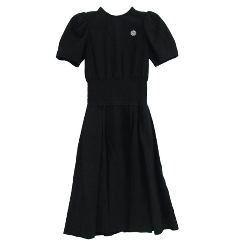 ボーダーズアットバルコニー BORDERS at BALCONY BD2111P-3E-02 リゾートシャーリング ドレス 半袖 ワンピース ブラック【中古】拍卖