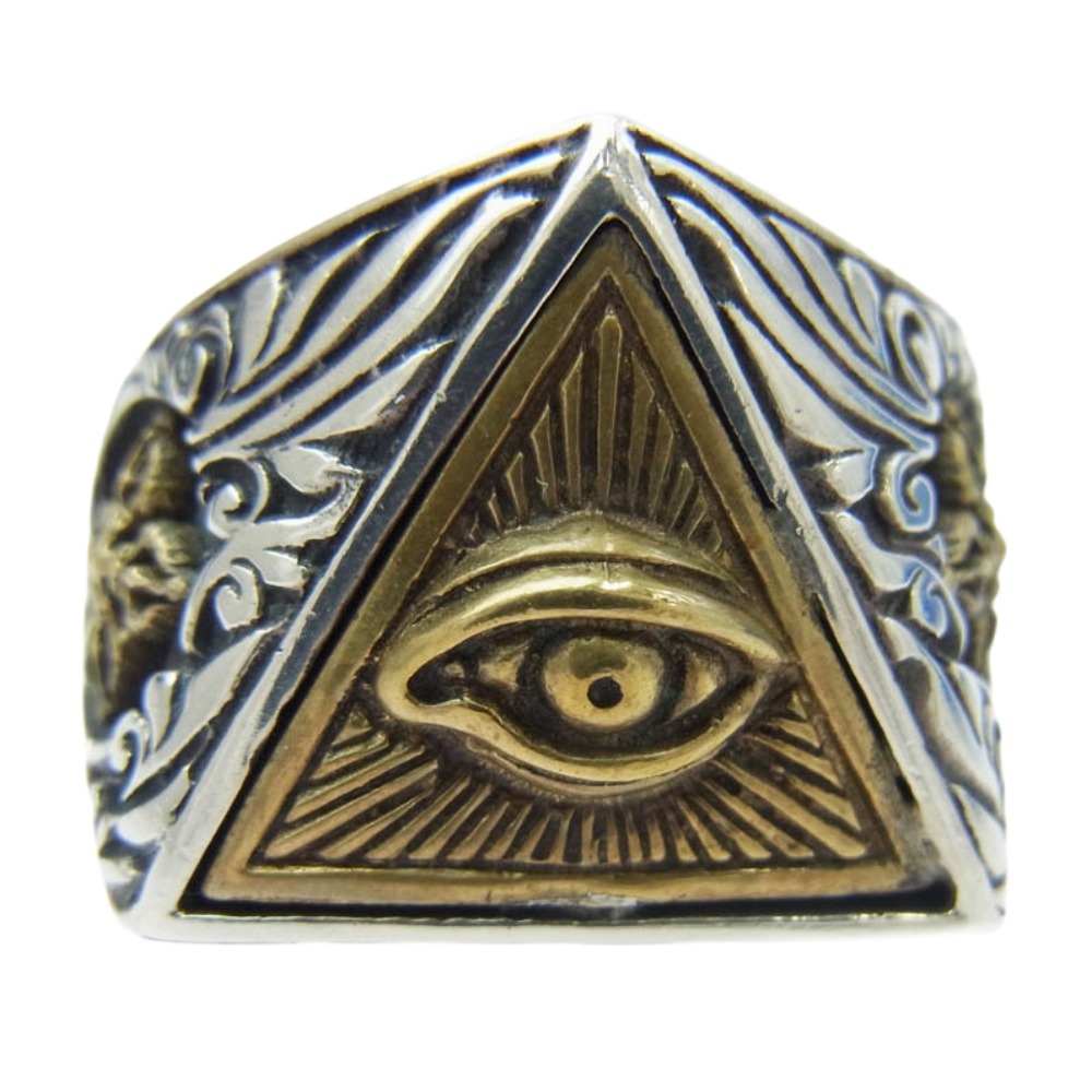ZOCALO ソカロ Eye of Providence MirareteruRing アイ・オブ・プロビデンス・ミラレテル リング シルバー系 22号【中古】拍卖
