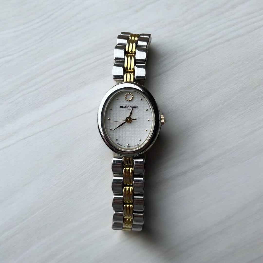 Marie Claire 腕時計 【稼働品・電池交換済】拍卖
