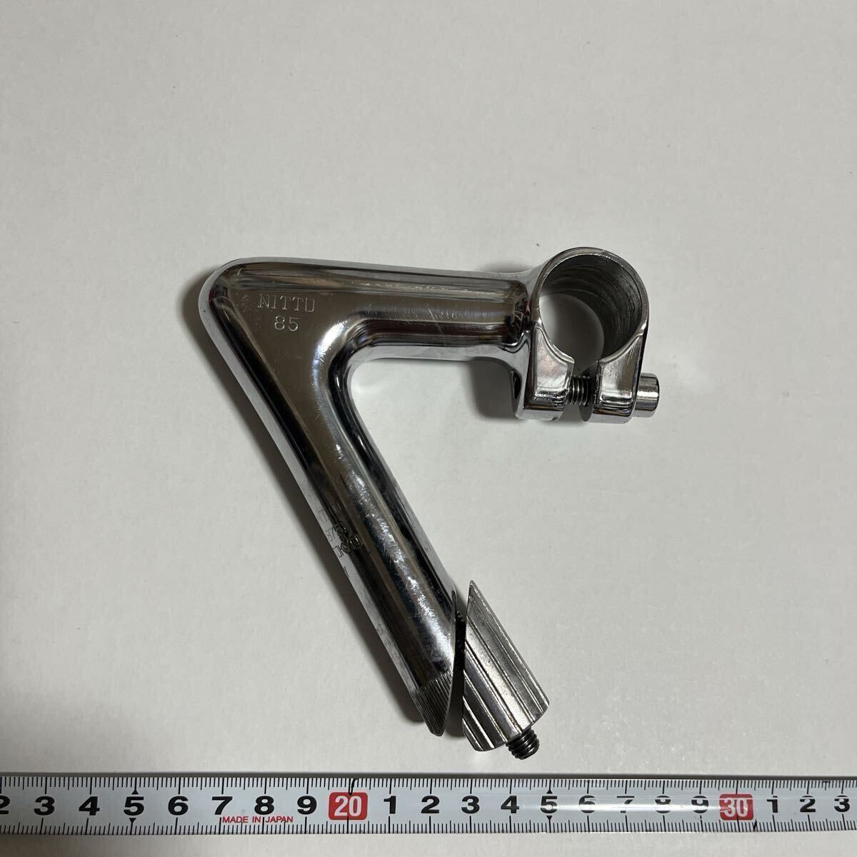 NITTO ステム 鉄 クロモリ 85mm NJS刻印 コラムφ22.2mm クランプ φ25.4mm 希少品 拍卖